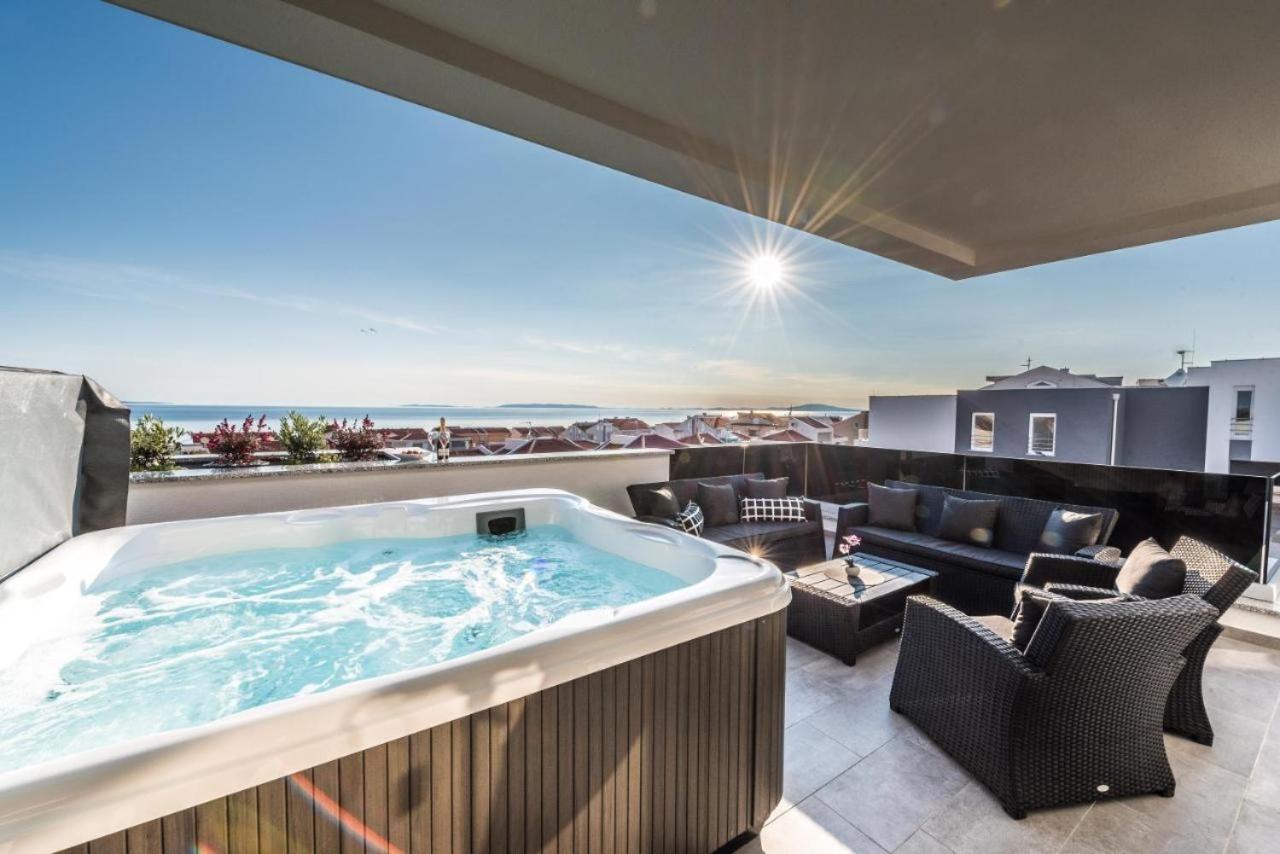 Fux Penthouse Whirlpool Meerblick Zadar Exterior foto